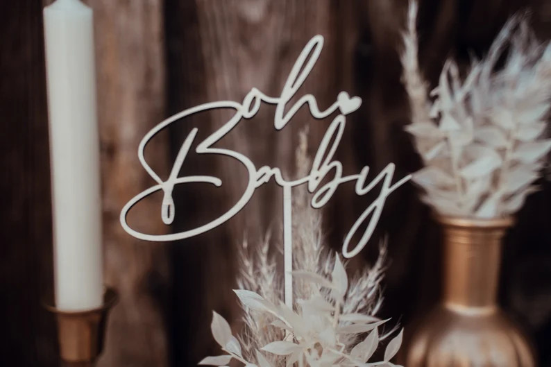 Caketopper | oh Baby | Tortenstecker | Baby | Neugeborenes | Geburt | Welcome | Willkommen | Etsy (DACH)