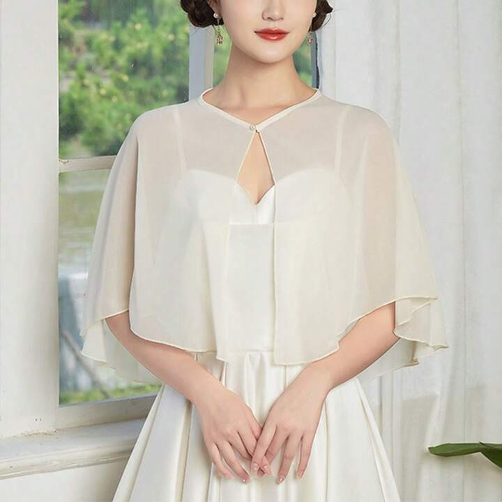 1 pieza Chaqueta corta tipo capa de gasa, chal delgado, versátil nueva ropa exterior de verano p... | SHEIN