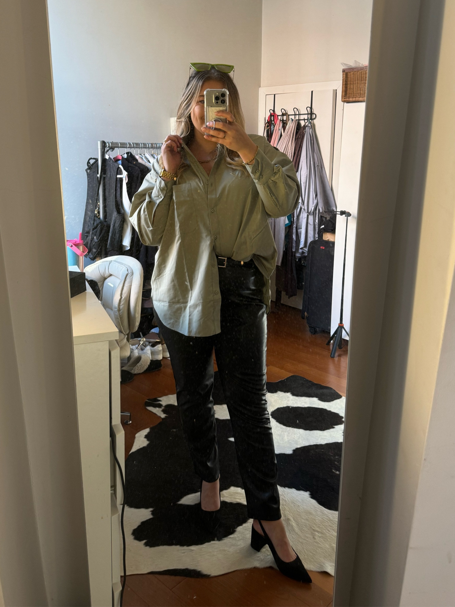 Head to toe in ASOS as per 

🪩 shoes are standard size 7 with an adjustable strap 

🪩 trousers are size 18 and will stretch a bit but size up 

🪩 shirt is size 16 

#LTKmidsize #LTKautumn #LTKcurves