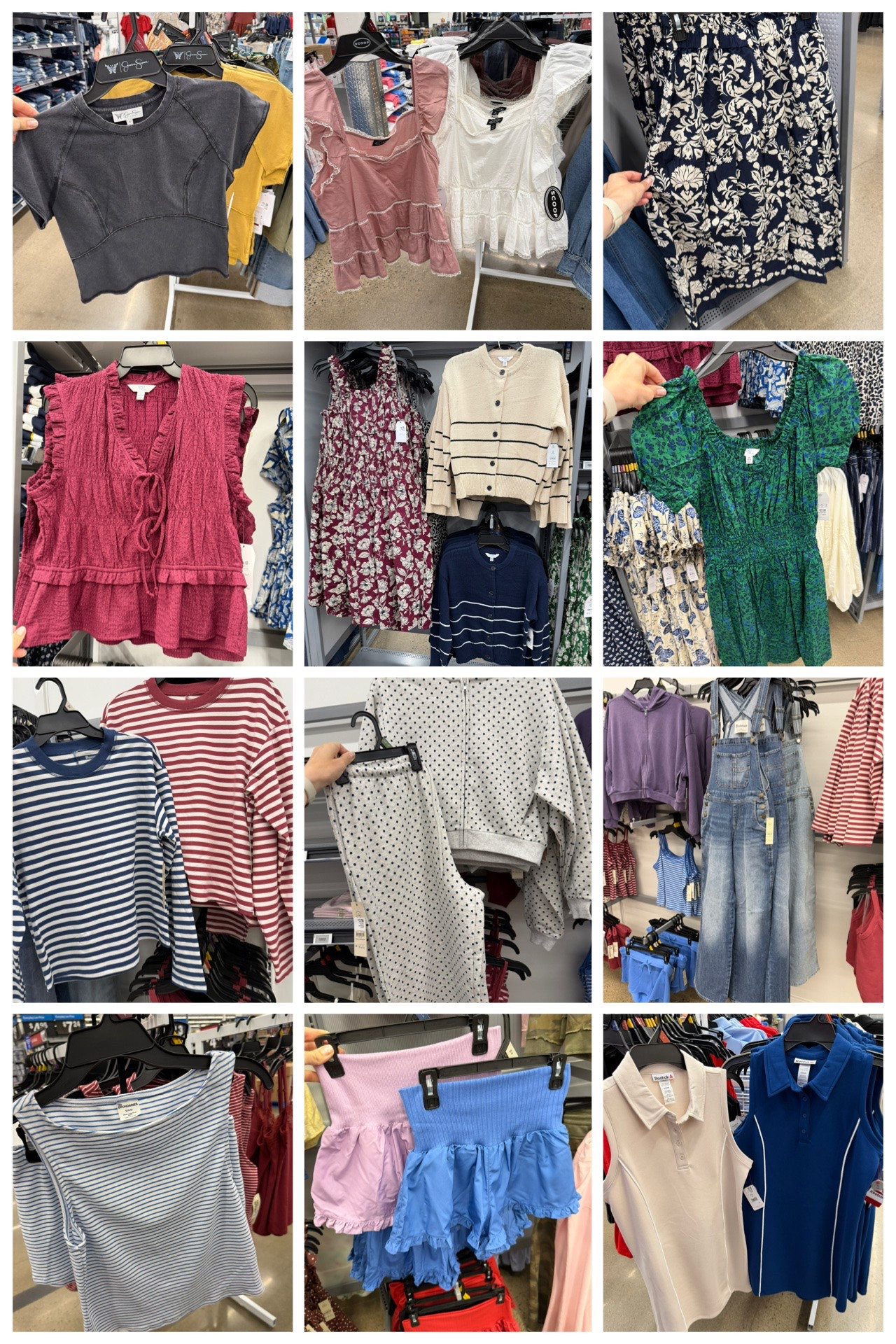 Here’s what’s new and worth it at Walmart this week! New time and tru dresses and tops, ruffle shorts that I’m sure will sell out super fast, striped tops and cardigans and more. #walmartfashion