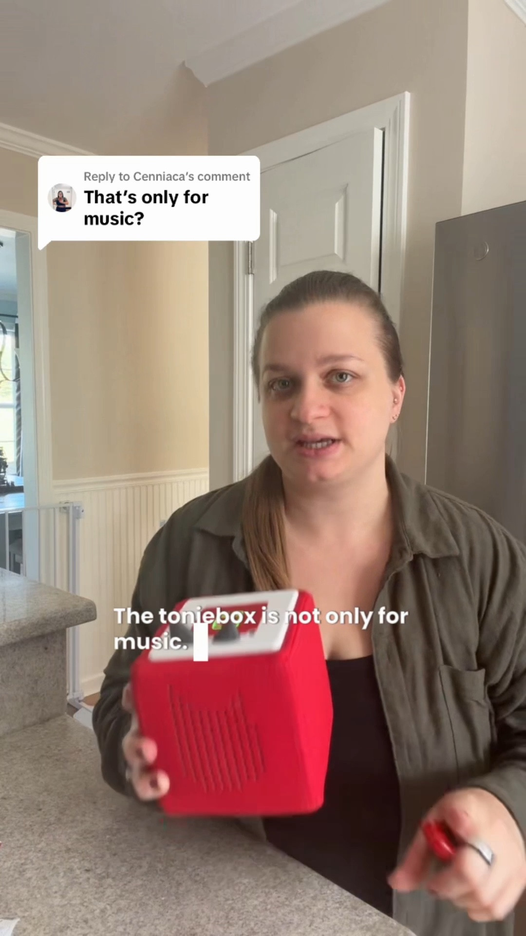 The toniebox is a versatile machine that helps kids listen to their favorite music and stories without the screen time!