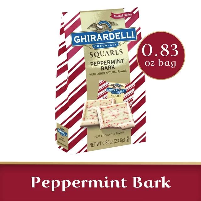 GHIRARDELLI Peppermint Bark Chocolate Squares, .83 oz Bag | Walmart (US)