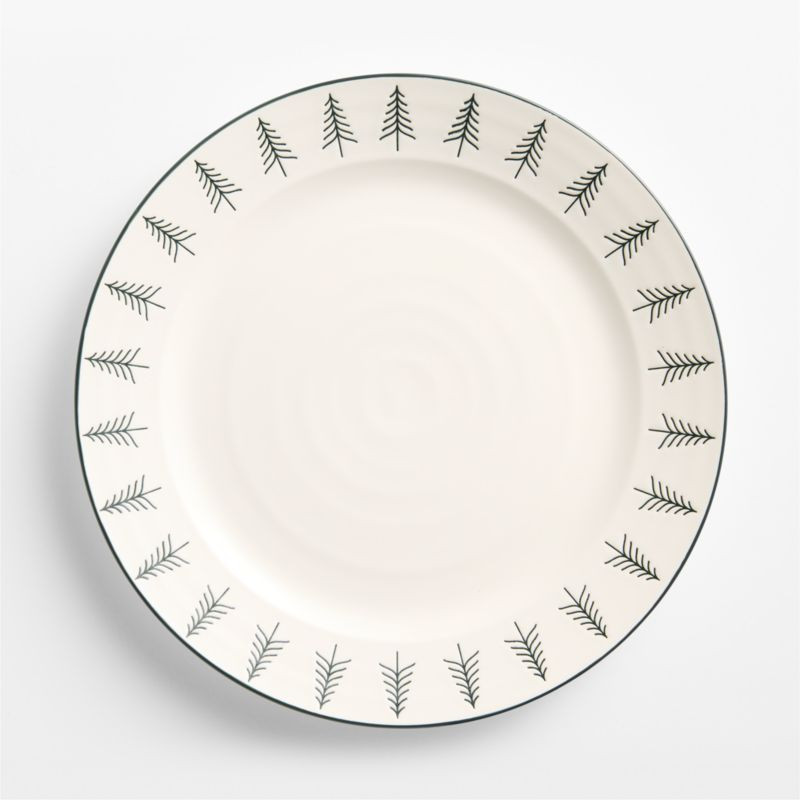 Nordic Trees Stoneware Dinner Plate | Crate & Barrel