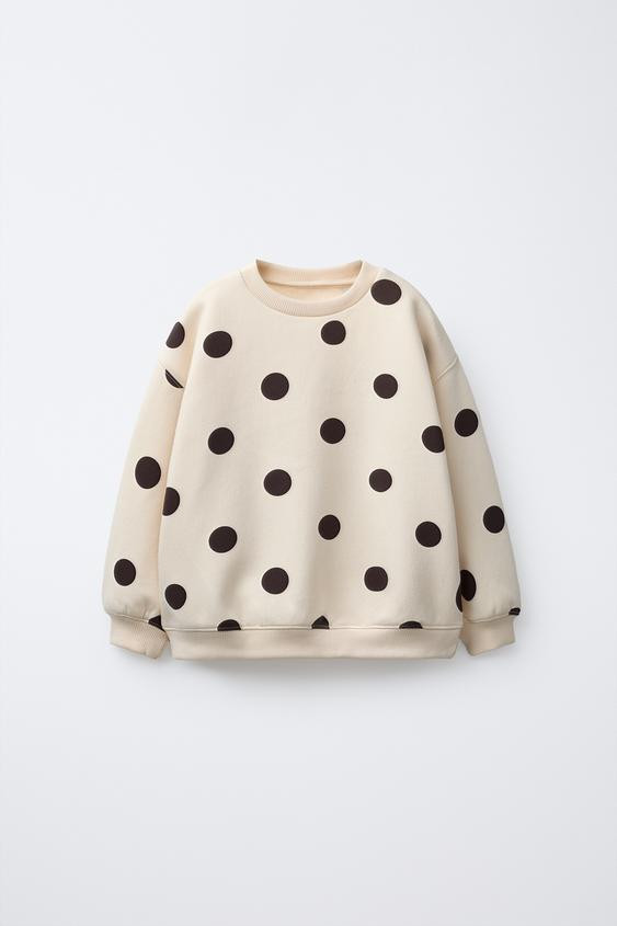 POLKA DOT SWEATSHIRT | Zara US