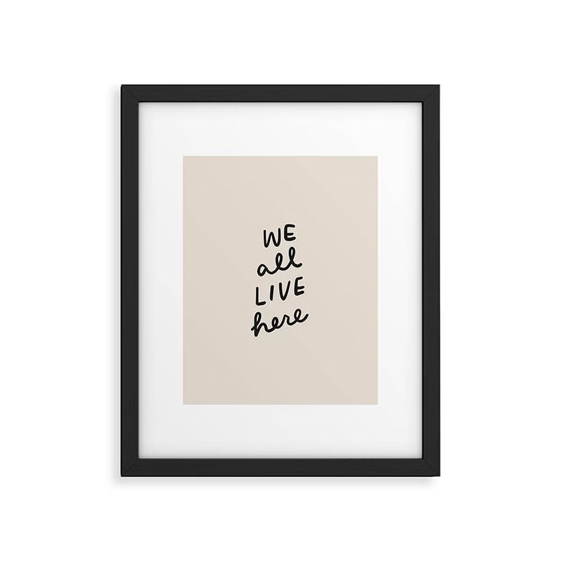Urban Wild Studio 'We All Live Here' Framed Wall Art - Deny Designs | Target