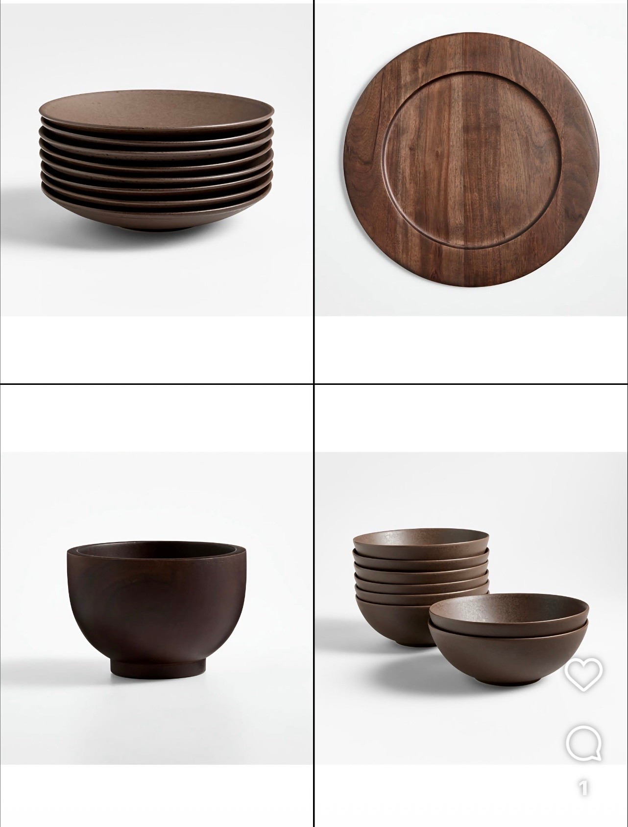 Chocolate brown dinnerware, brown dinner plates, brown cereal bowls, dark brown dishes, stoneware dinnerware set, modern dinnerware, rustic dinnerware, neutral dishes, wood charger plates, wooden plate chargers, fall tablescape, fall table setting, moody fall table, autumn hosting, Thanksgiving table decor, modern organic tableware, warm neutral kitchen decor, everyday dishes, entertaining essentials.

#LTKHome #LTKSeasonal #LTKSaleAlert