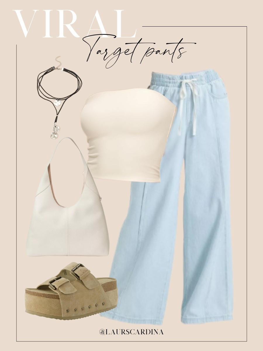 I’ve paired these viral Target pants with a cream tube top, layered silver necklace, a white tote bag, and platform slide sandals.

Ootd, target fashion, look for less, summer outfit, casual outfit

#LTKShoeCrush #LTKStyleTip #LTKFindsUnder50