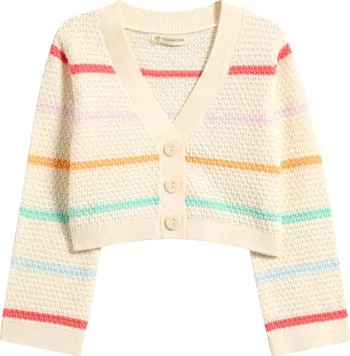 Kids' Stripe Cotton Cardigan | Nordstrom
