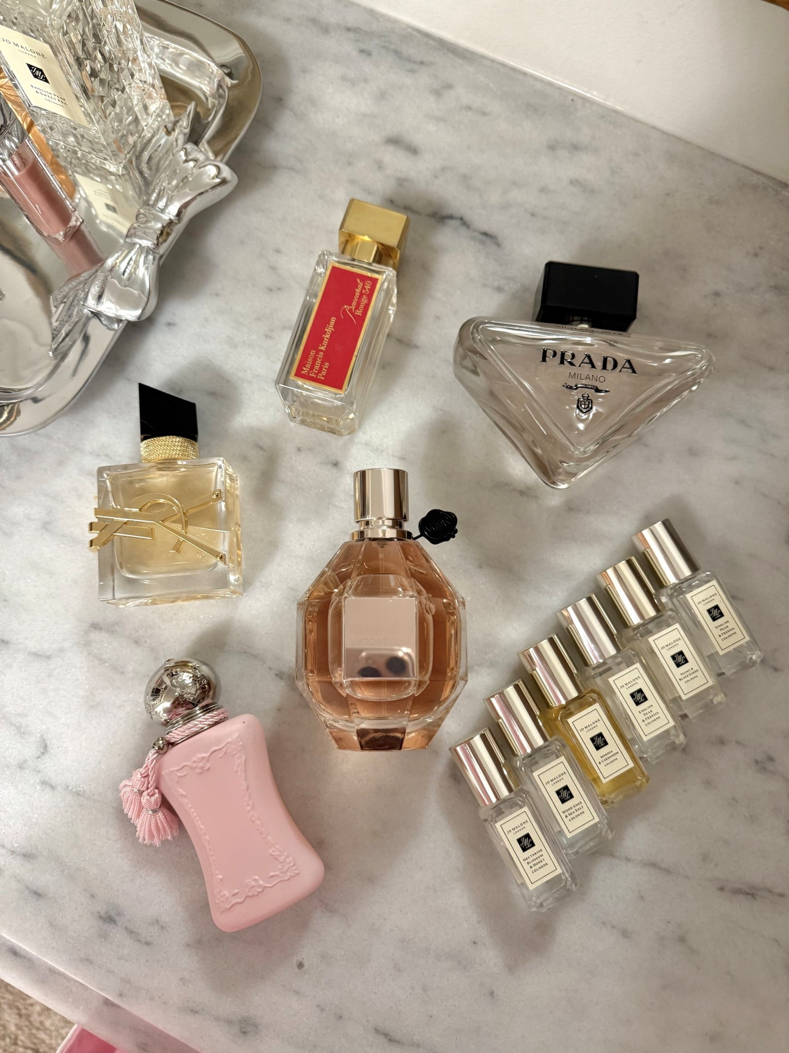 Fragrances in the Nordstrom anniversary sale! 

My favorite ultra girly fragrance is the delina. It’s very long lasting! 

Baccarat is a classic, year round scent that is a little deeper - it’s actually a unisex scent and is also long lasting. 

YSL perfume is a nice professional scent that isn’t overly feminine. 

Flower balm is very girly + powdery and light (it doesn’t last on the skin super long in my experience). 

#LTKSaleAlert #LTKBeauty