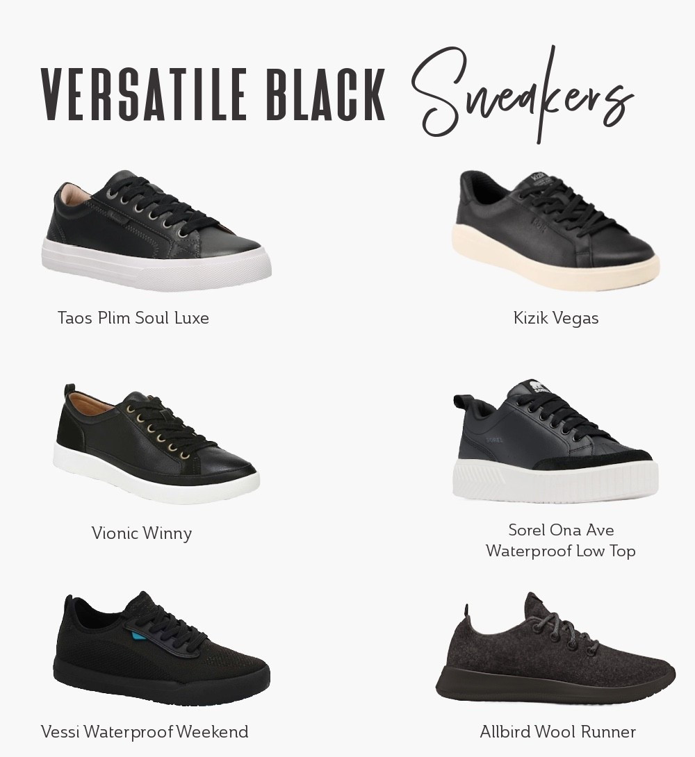 Tired of dirty white sneakers? 🤔 Black sneakers are the chic, practical alternative. 🖤 Perfect for travel, city walks, and everyday style, easy to pack and ideal for European getaways and weekend trips. 🧳🌍

Here’s what TFG travelers recommend as the most comfortable black sneakers for travel so you can explore in style no matter where your itinerary takes you. 👣

Travel Fashion | Travel Shoes | Black Sneakers Style | Comfortable Shoes | Cute Shoes | Travel Style | Cute Sneakers | Travel Style | Spring Outfit

#LTKTravel