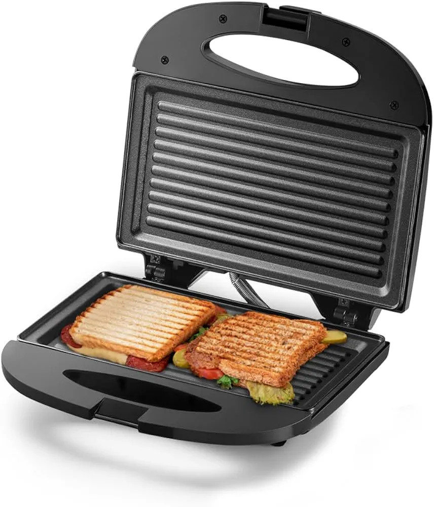 Sanduicheira Minigrill Gourmet 127V com 750W Chapa Dupla e com Revestimento Antiaderente Preta Mu... | Amazon (BR)