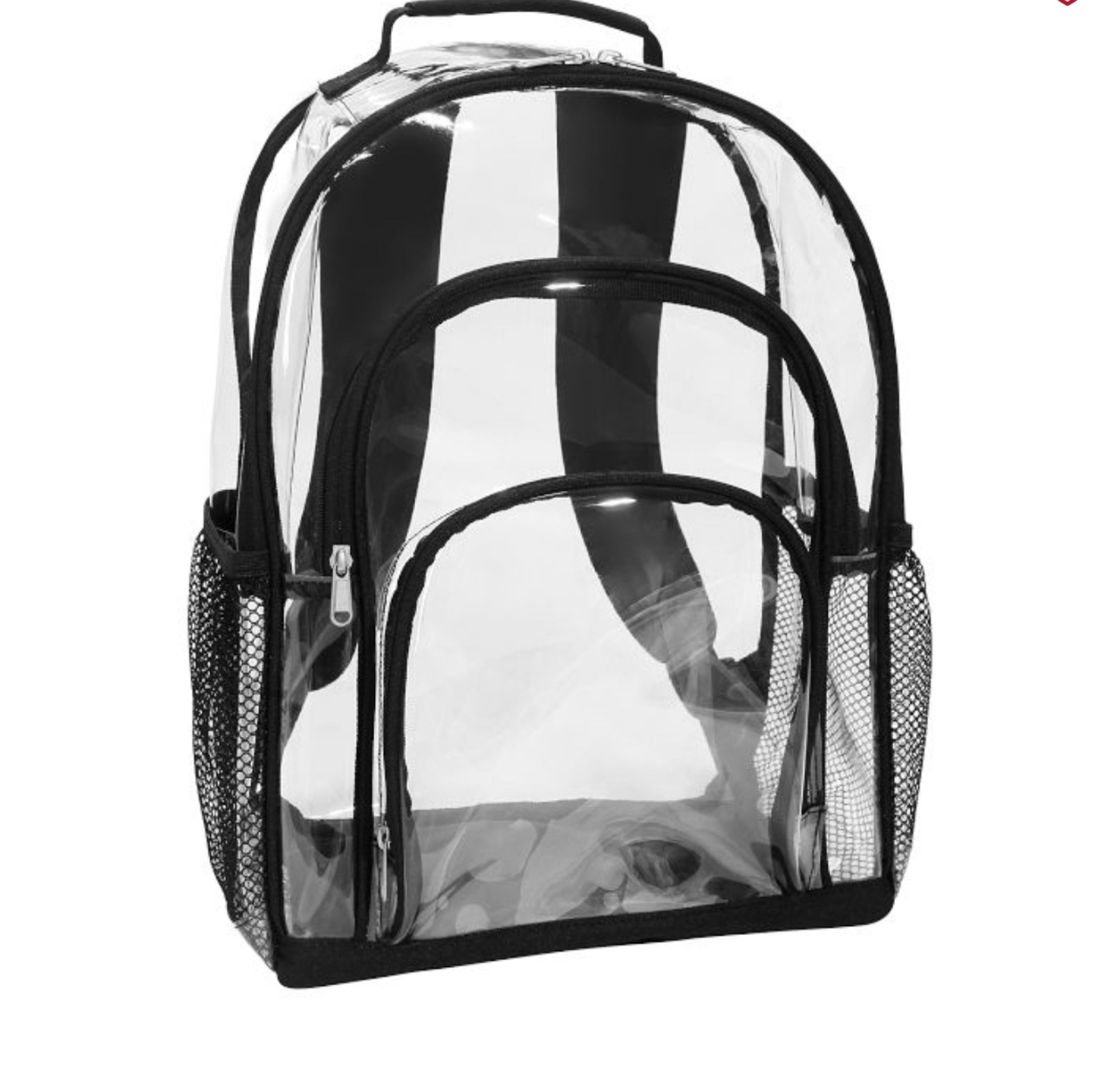 Pottery Barn Teen quality clear backpack 
Back to school
Black
Water bottle pockets

#LTKKids #LTKFindsUnder100 #LTKItBag