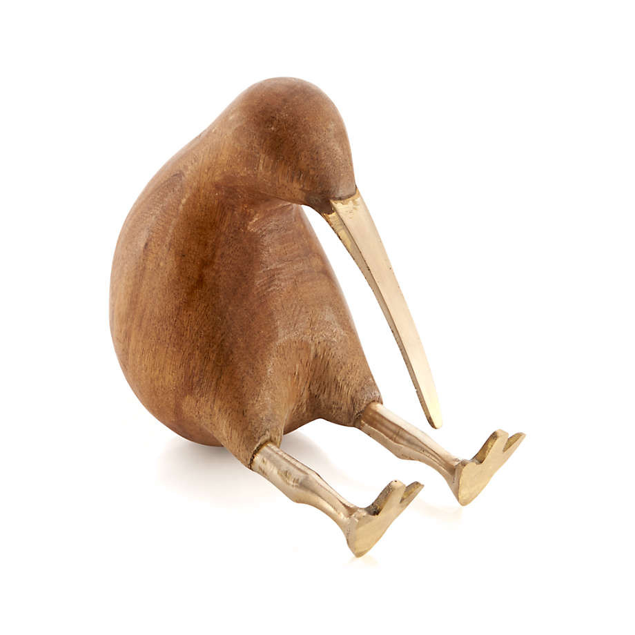 Natural Wood Kiwi Bird | Crate & Barrel