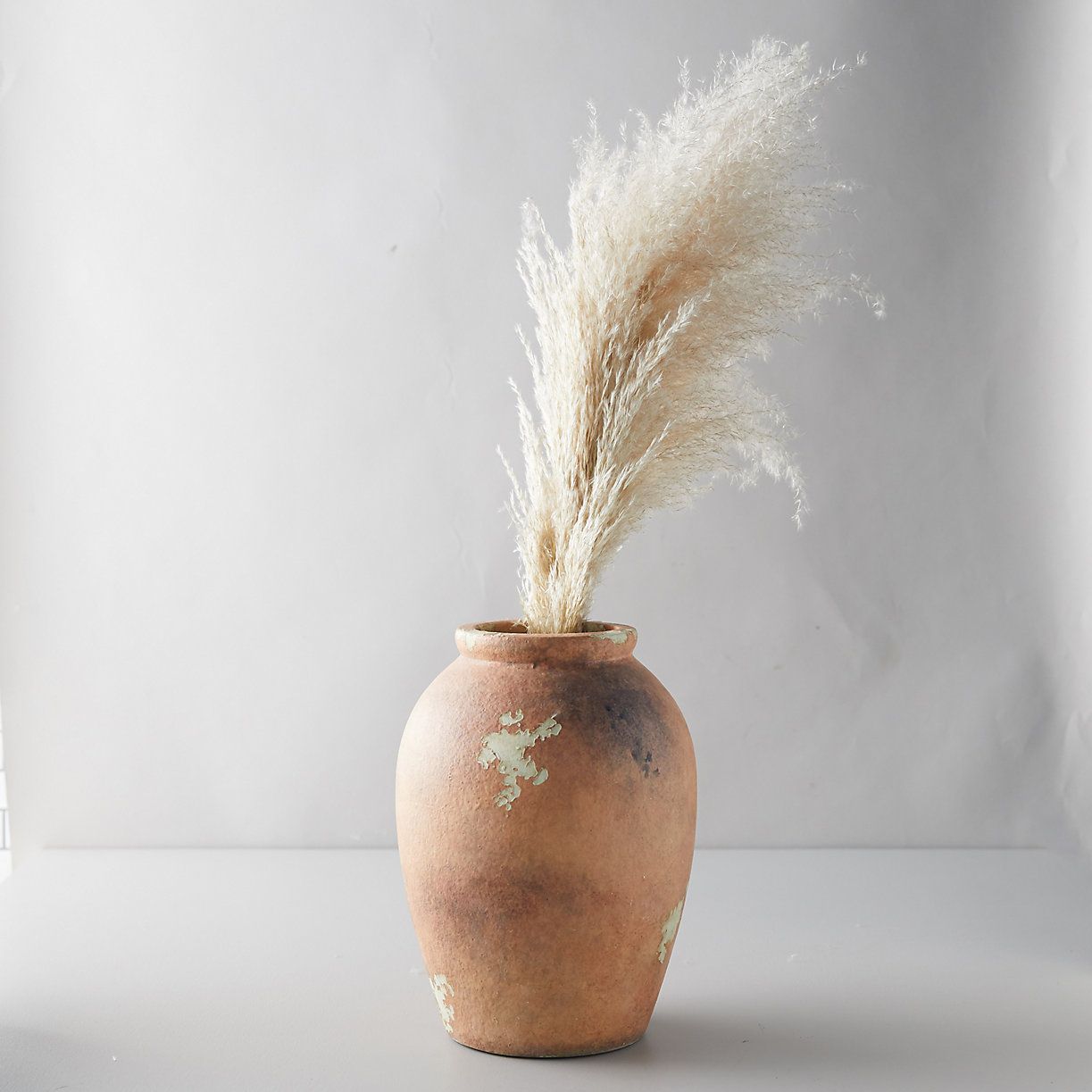 Distressed Clay Vase, Natural | Terrain