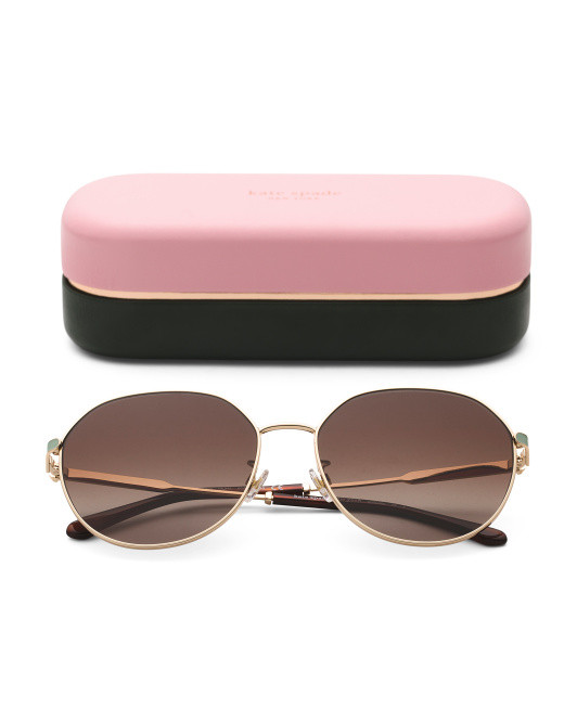 60mm Metal Round Sunglasses | TJ Maxx