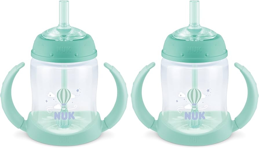 NUK Learner Straw Cup, 5oz, 2-Pack - Toddler Sippy Cup with Soft Straw for Easy Drinking, Suitabl... | Amazon (US)