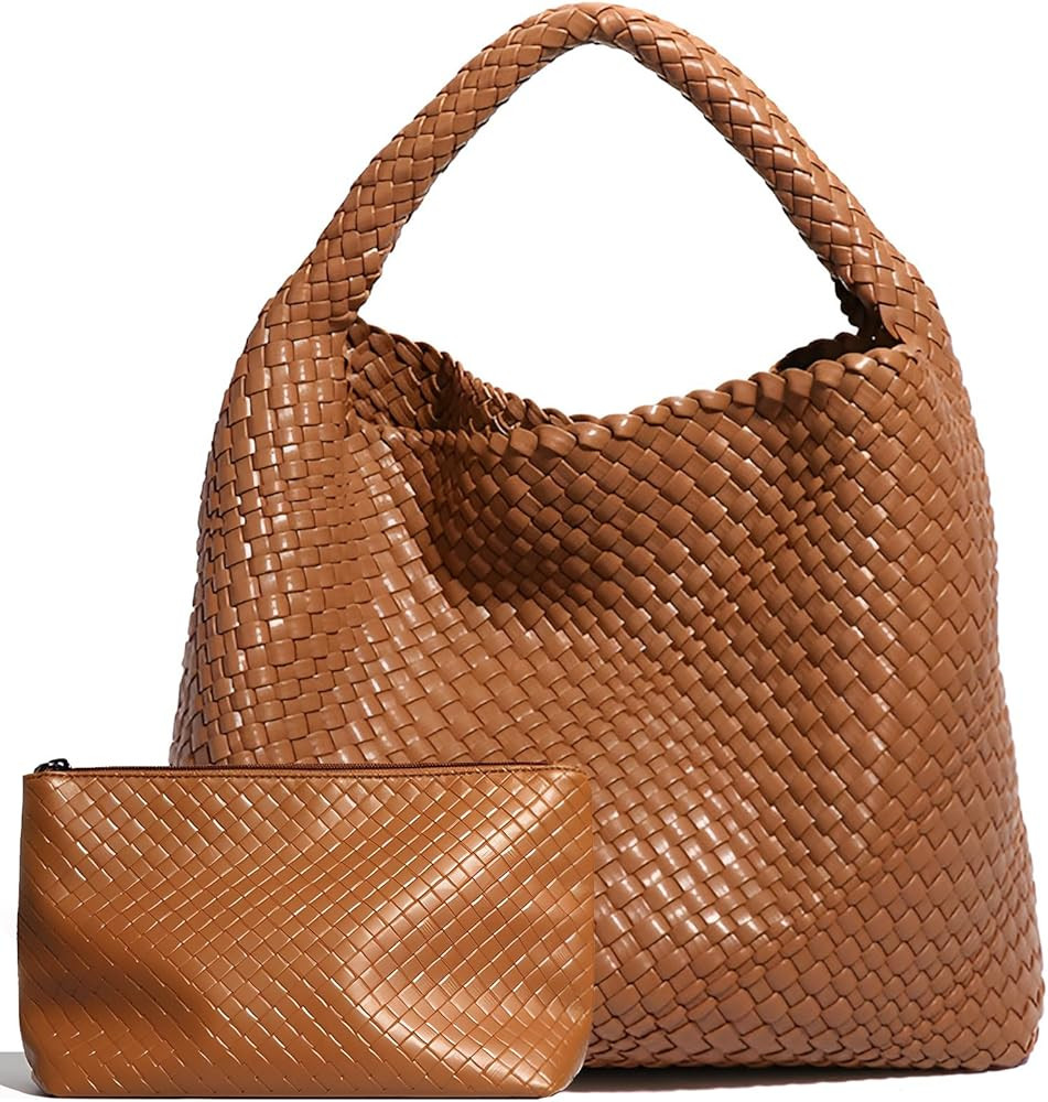 Geelyda Woven Tote Bag for Women with Purse, Fashion Shoulder Hobo Underarm Bags, Large Woven Han... | Amazon (US)