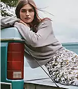 Seamed Raglan Sweater | LOFT