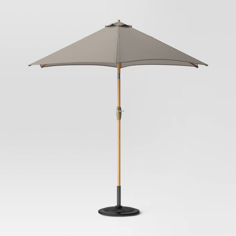 9'x9' Market Patio Umbrella - Light Wood Pole - Threshold™ | Target