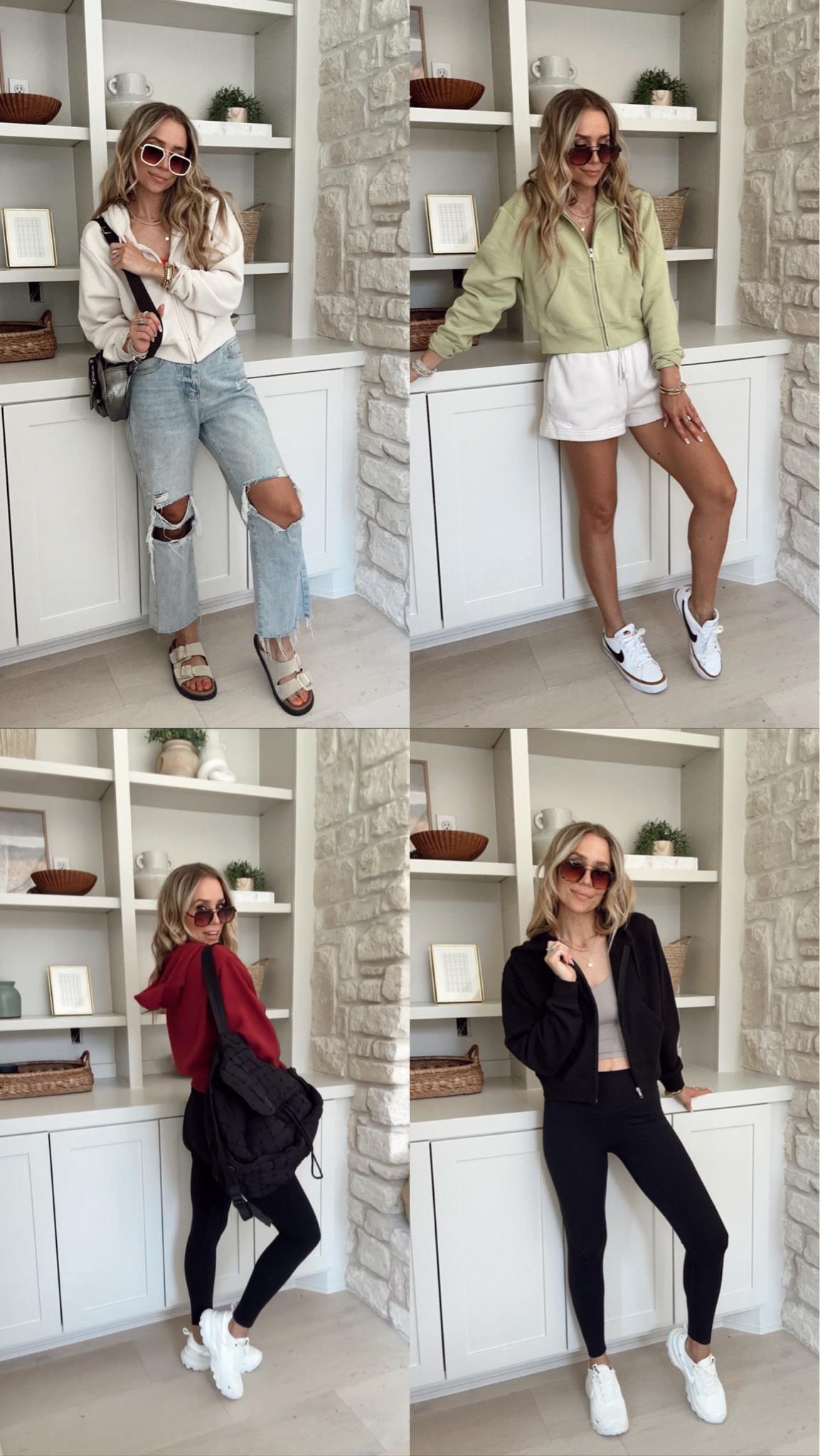 These cropped jackets from Walmart go with EVERY outfit. Styled them here. 

Wearing a size M / went up one size. 

#LTKStyleTip #LTKFindsUnder50 #LTKFitness