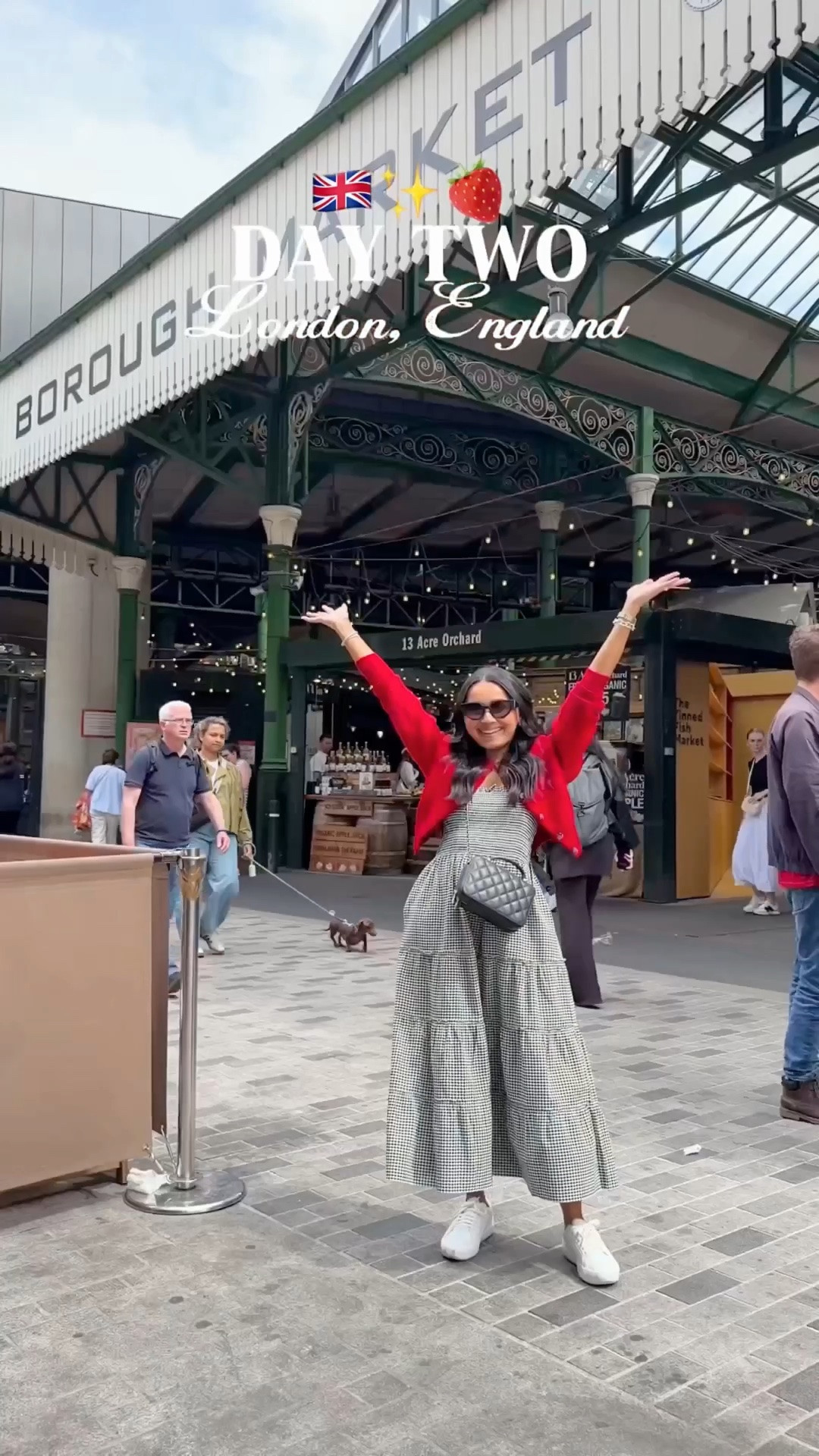 Comment LONDON and I’ll send you the links to my outfit in this video and my packing essentials✨Day 2 in London was one for the books! We spent the day exploring Borough Market, trying some of the best food, Chinatown, wandering through the beautiful Louis Vuitton hotel pop up , and ending the night with an incredible dinner surrounded by great friends. So grateful for these memories already and excited for everything still to come 🤍

Stay: @kimptonfitzroy 
Do: @boroughmarket @louisvuitton hotel pop up @harrods 
Eat: @yiqipanasia @dishoom

#LTKdayinmylife #LTKTravel #LTKvlog