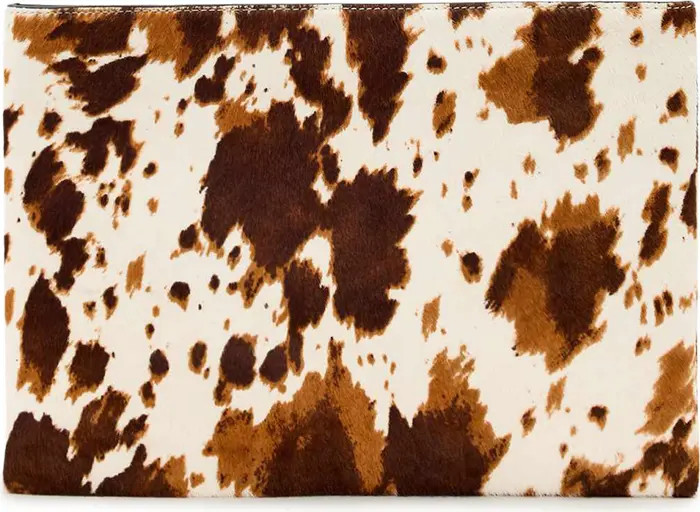 Bettina Genuine Calf Hair Clutch | Nordstrom