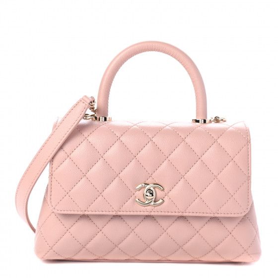 CHANEL

Caviar Quilted Mini Coco Handle Flap Light Pink | Fashionphile