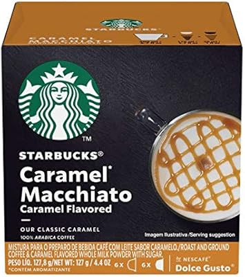 Starbucks Coffee by Nescafe Dolce Gusto, Starbucks Caramel Macchiato, Coffee Pods, 12 capsules, P... | Amazon (US)
