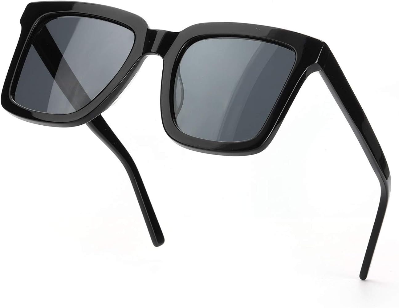 SODQW Oversized Sunglasses for Women Polarized, Big Frame Square Sunglasses Flat Lens Sun Glasses UV | Amazon (US)