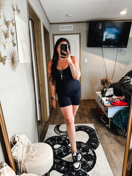 A must have for the summer! This romper is key to a great casual athletic look or travel outfit 

Summer outfit 
Jumpsuit 
Shapewear 

#LTKFindsUnder50 #LTKStyleTip #LTKMidsize
