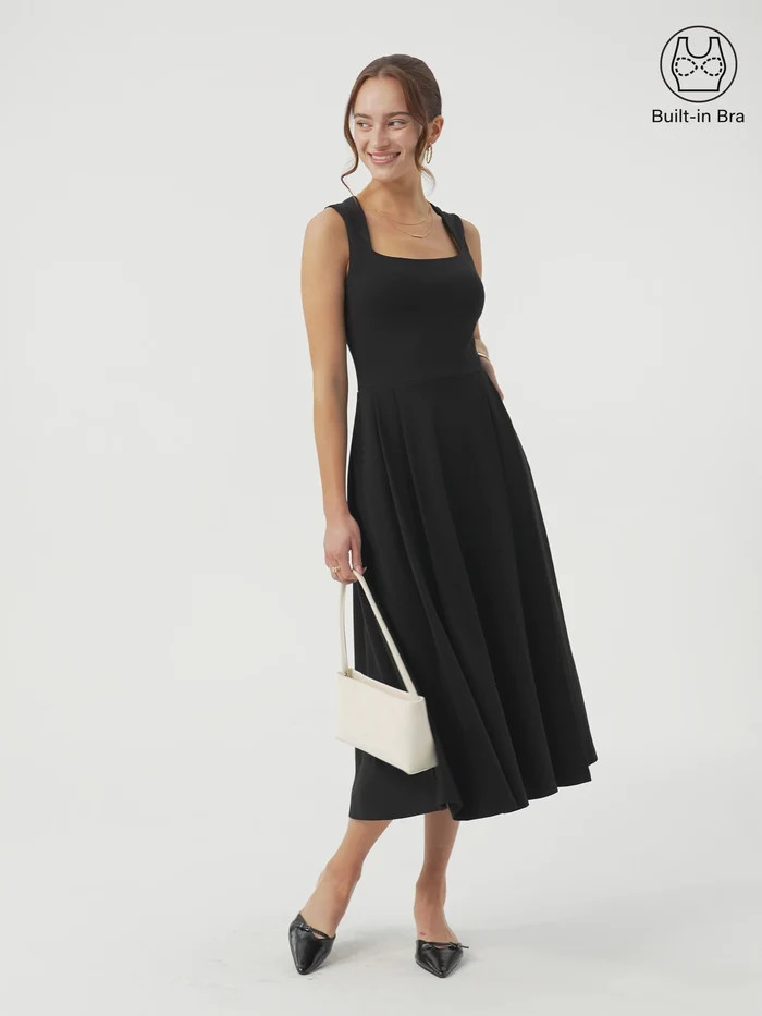 The Anytime Little Black Bra Dress with Pockets | OGLmove