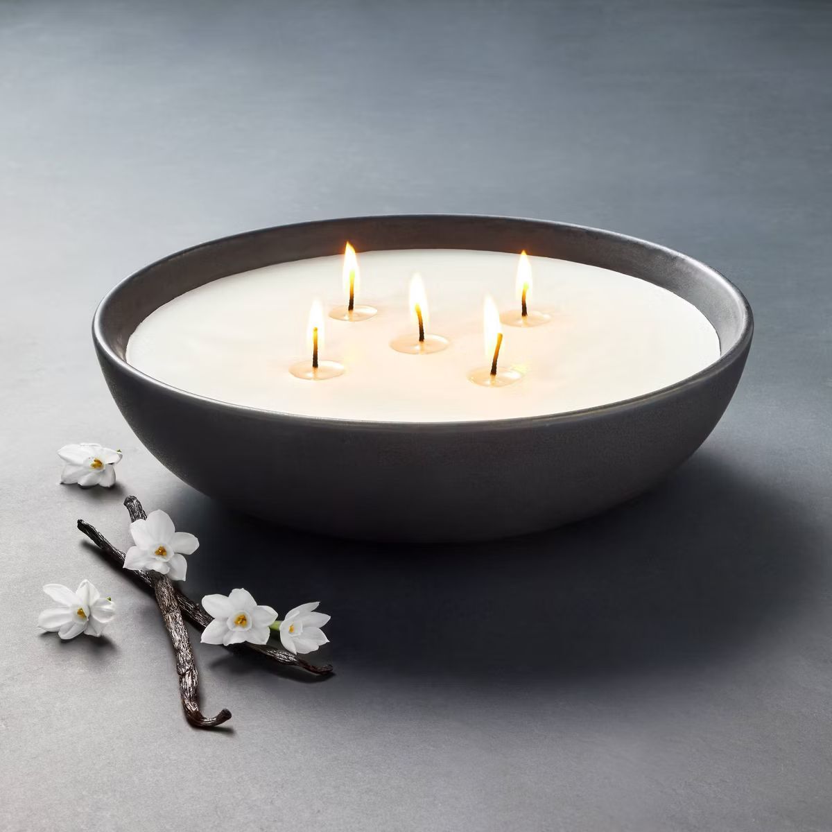 23oz Ceramic Bowl Matte Finish Candle Black - Threshold™ designed with Studio McGee | Target