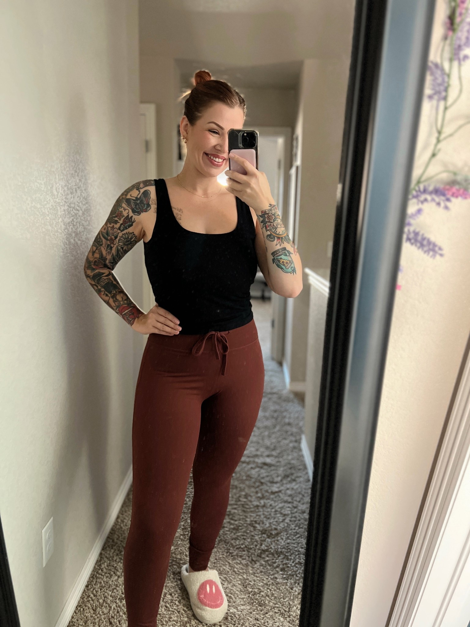 Good morning ☀️ 
I always forget how much I absolutely LOVE these leggings 😍
Wearing a XL
(I’m 5’7”, 169 lbs)

#LTKSeasonal #LTKActive #LTKMidsize