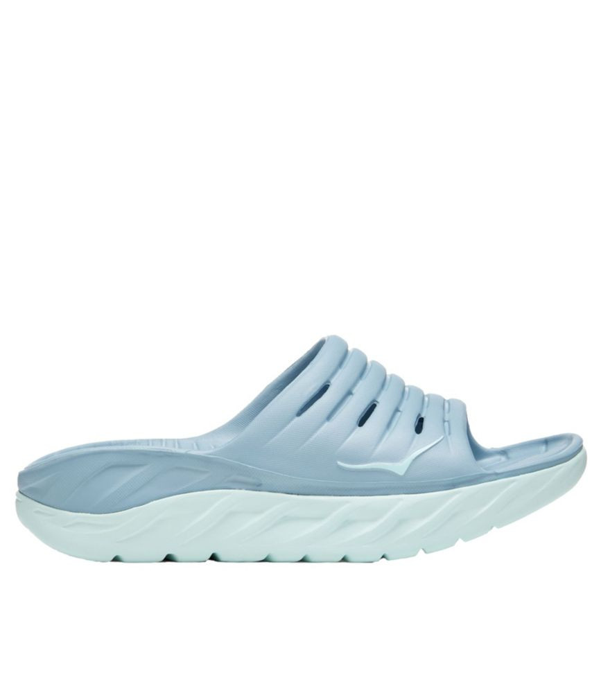 Women's HOKA Ora Recovery Slides Blue Fog/Blue Glass 7(B) | L.L. Bean