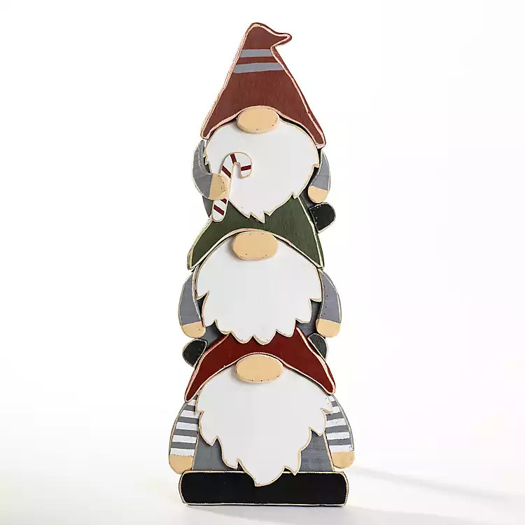 Wooden Gnome Stack Decoration | Kirkland's Home