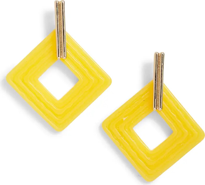 Open Edit Resin Square Drop Earrings | Nordstrom | Nordstrom