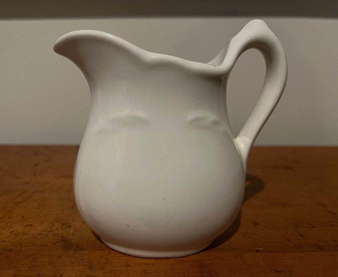 Vintage Sterling White Ironstone Creamer E-10 | Etsy (US)