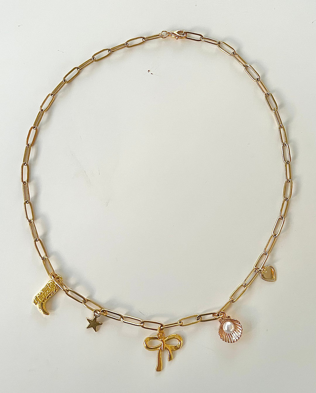 Coastal Cowgirl Charm Necklace Bow Charm Necklace - Etsy | Etsy (US)