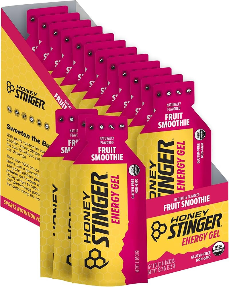 Honey Stinger Organic Fruit Smoothie Energy Gel, Gluten Free & Caffeine Free, for Exercise, Runni... | Amazon (US)