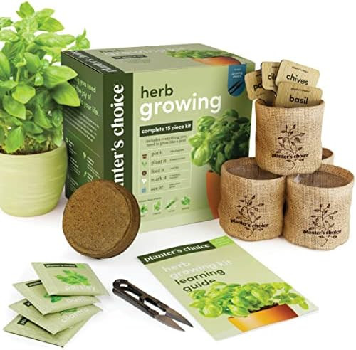 Indoor Herb Garden Starter Kit - Cooking Gifts for Women Gardener - Creative Kitchen Gift for Plant  | Amazon (US)
