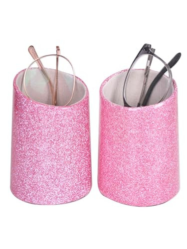 Baitaihem Eyeglasses Holder Stand Protective Glasses Holder For Desks Or Nightstands Pack of 2（Shining Pink） | Amazon (US)