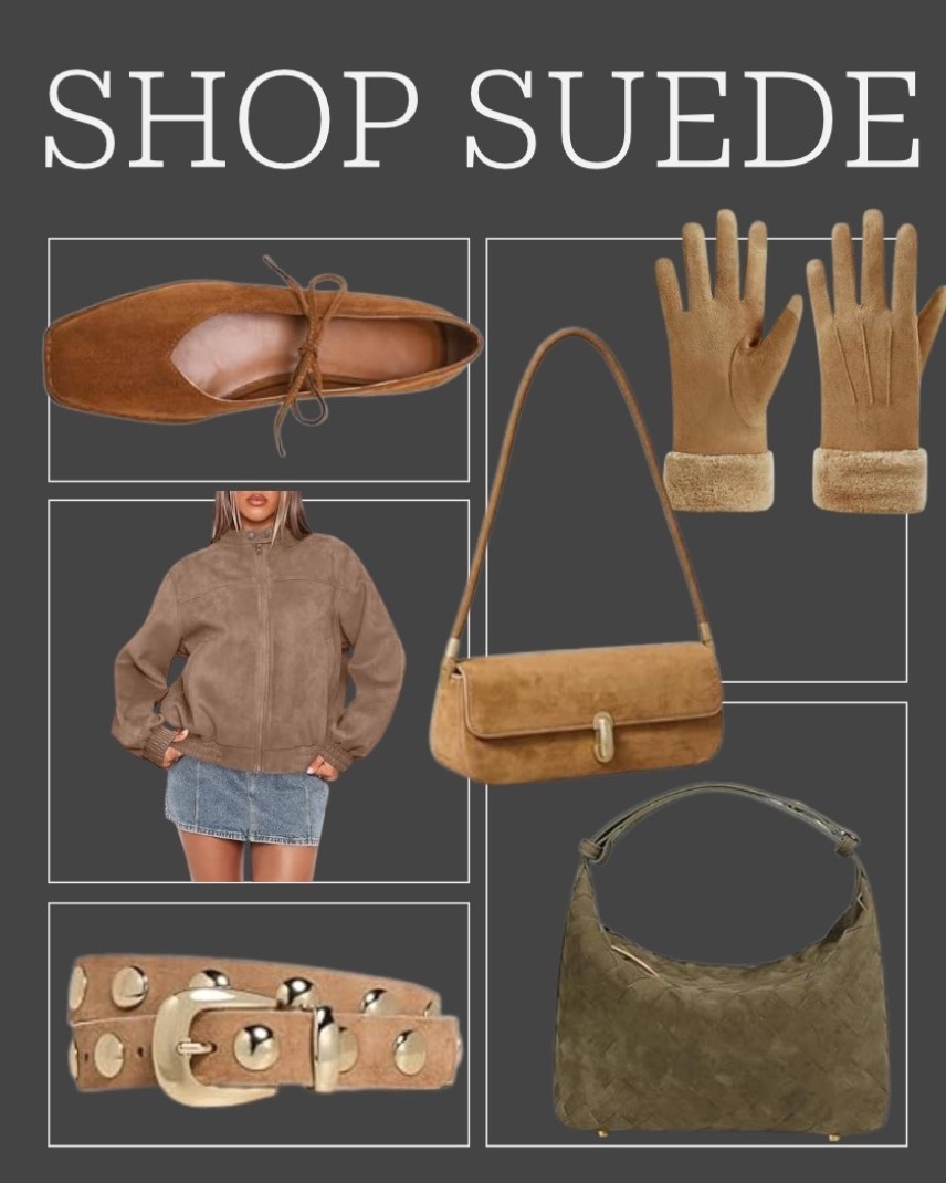 Suede fashion accessories #accessories #winterfashion #amazonmusthaves #amazonfinds #wintergloves #belt #suedepurse

#LTKFindsUnder50