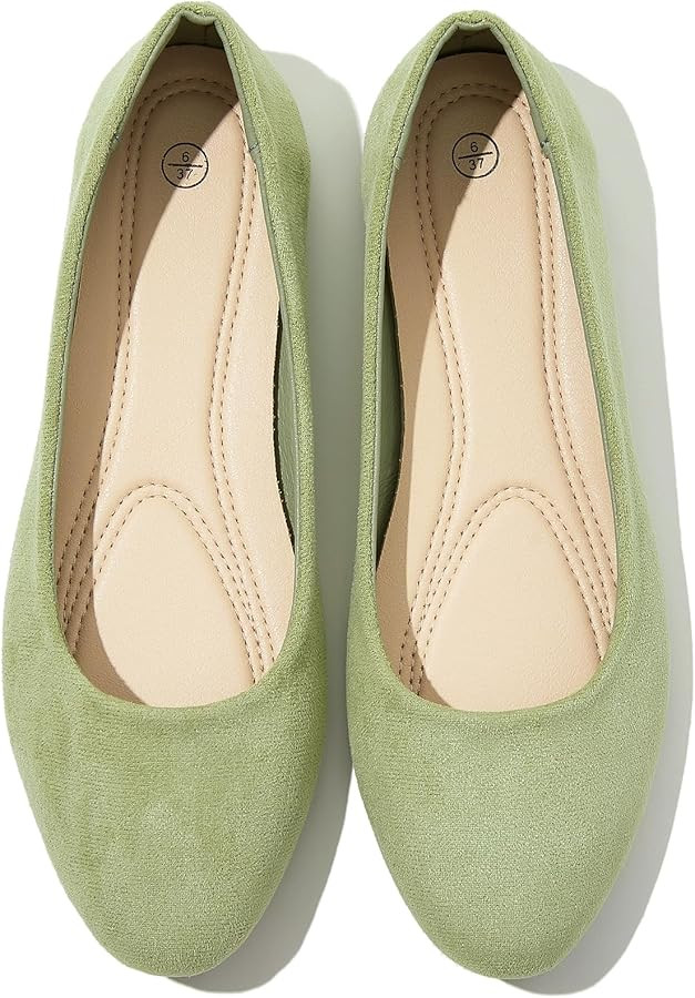 Shupua Flats for Women Round Toe Flat Shoes Dressy Black Ballet Flats Comfortable Womens Dress Sh... | Amazon (US)