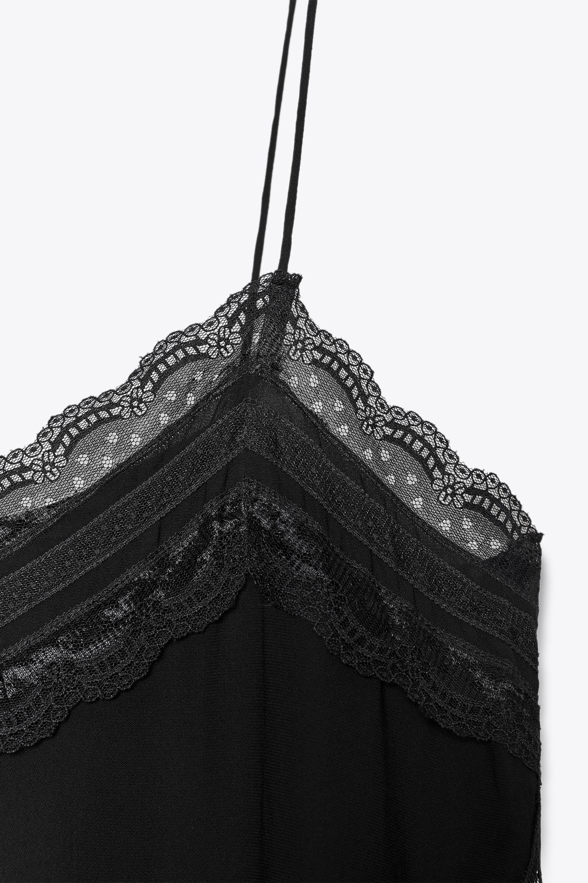 ZW COLLECTION LACE CAMISOLE TOP | Zara UK