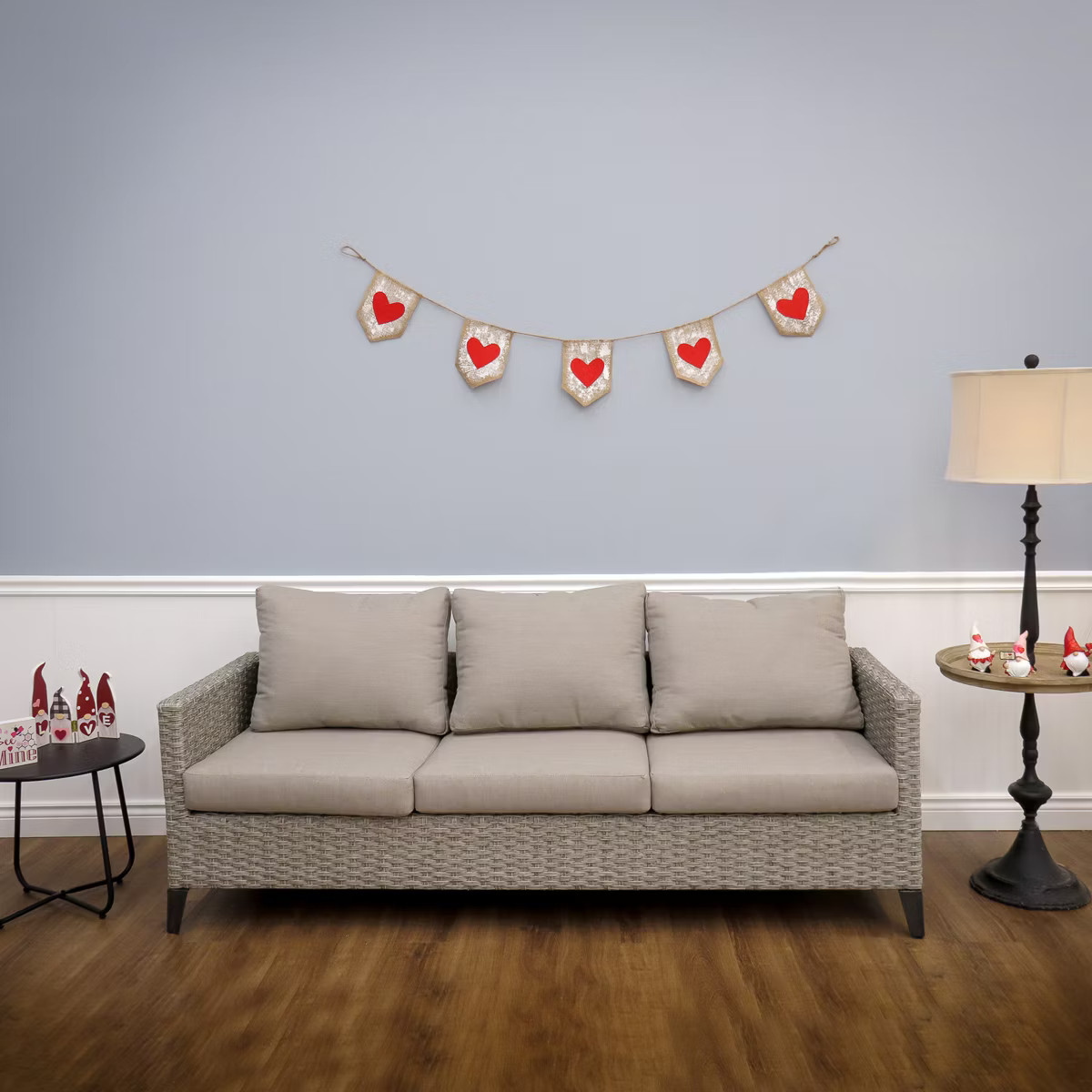 National Tree Company 6' Red Hearts Jute Garland, Valentine's Day Collection | Target