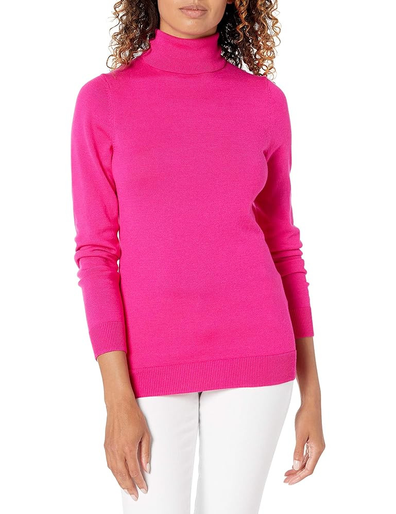 Amazon Essentials Women's Classic-Fit Lightweight Long-Sleeve Turtleneck Sweater (Available in Pl... | Amazon (US)