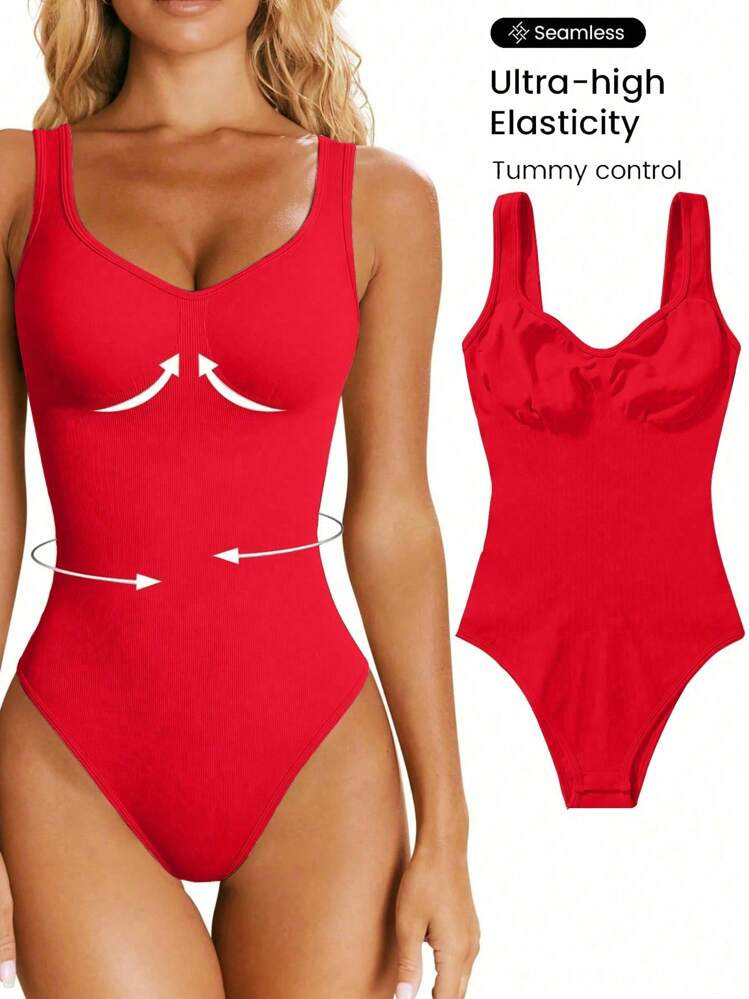 Seamluxe SHEIN Sport Seamless Yoga Jumpsuit With Built-In Chest Pad, High Elasticity | SHEIN