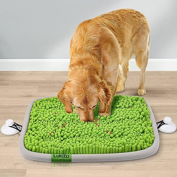 LUKITO Snuffle Mat for Dogs, 17'' x 21'' Dog Feed Game for Boredom, Enrichment Mentally Stimulati... | Amazon (US)