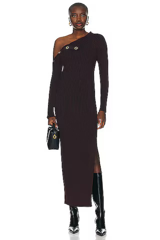 Adina Long Sleeve Midi Dress With Snaps | FWRD 