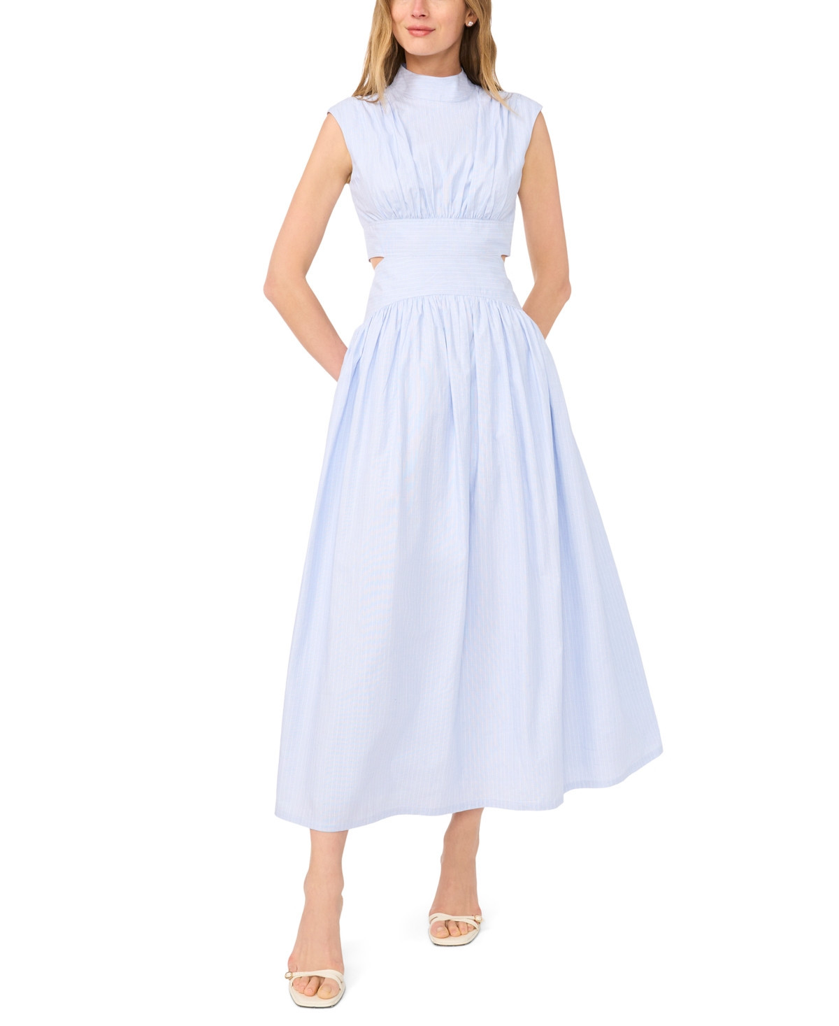 Parker Women's The Julianne Maxi Mock Neck Dress - Xenon Blue | Macy's